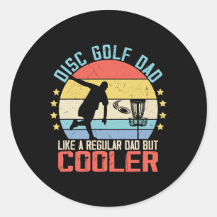 Discgolf Mannen Vader Opa Grap Voor Discgolf Spele Ronde Sticker