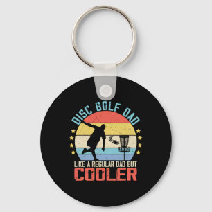 Discgolf Mannen Vader Opa Grap Voor Discgolf Spele Sleutelhanger