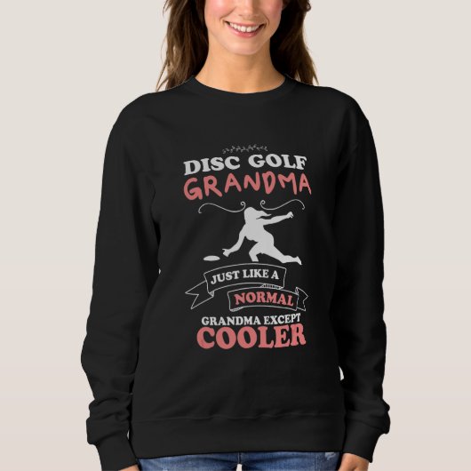 Discgolf oma frisbee golfer vrouwen discgolf trui (Voorkant)