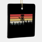 Discgolf Retro Keramisch Ornament (Rechts)