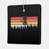 Discgolf Retro Keramisch Ornament (Links)
