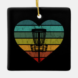DiscGolf - Retro Vintage Doelmand Keramiek Orn Keramisch Ornament