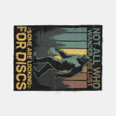 Discgolf Sasquatch Bigfoot Discgolfer Grappige Dis Fleece Deken (Voorkant (Horizontaal))