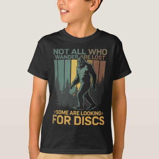 Discgolf Sasquatch Bigfoot Discgolfer Grappige Dis T-shirt (Voorkant)