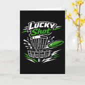 Discgolf St. Patrick's Day Frolf Speler Ketting Ng Kaart (Gele Bloem)