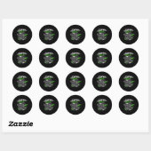 Discgolf St. Patrick's Day Frolf Speler Ketting Ng Ronde Sticker (Vel)