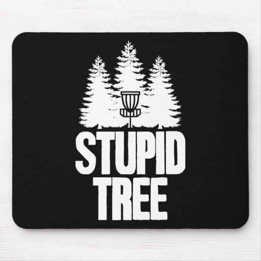 Discgolf Stomme Boom Frisbee Kleding I Grappige Di Muismat (Voorkant)