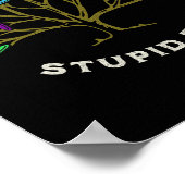 Discgolf - Stomme Boom Grappige Sarcastische  Poster (Hoek)