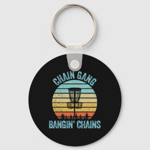 Discgolf T-shirt Funny Chain Retro Discgolf Cadeau Sleutelhanger
