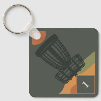 Discgolf taslabel sleutelhanger
