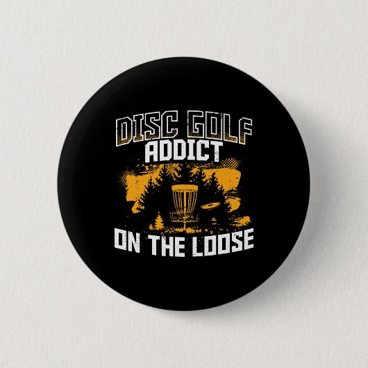 Discgolf Ultimate Frisbee Ronde Button 5,7 Cm (Voorkant)