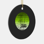 Discgolf Vintage Keramisch Ornament (Rechts)