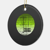 Discgolf Vintage Keramisch Ornament (Links)