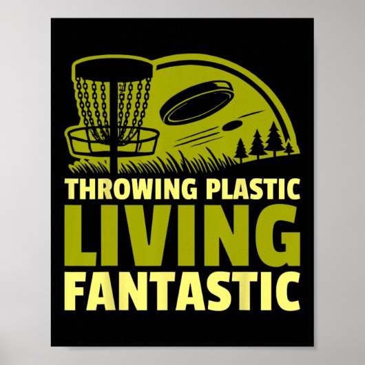 Discgolf Werpen Plastic Leven Fantastische Disc G Poster (Voorkant)