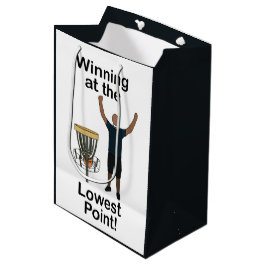 Discgolf Winnen Met Laagste Punt Golfer Verjaardag Medium Cadeauzakje