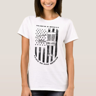 Discgolf zoeken en redden Laat geen disc achter B T-shirt