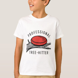 Discgolfdisc, professionele boom-treffers, Retro T-shirt