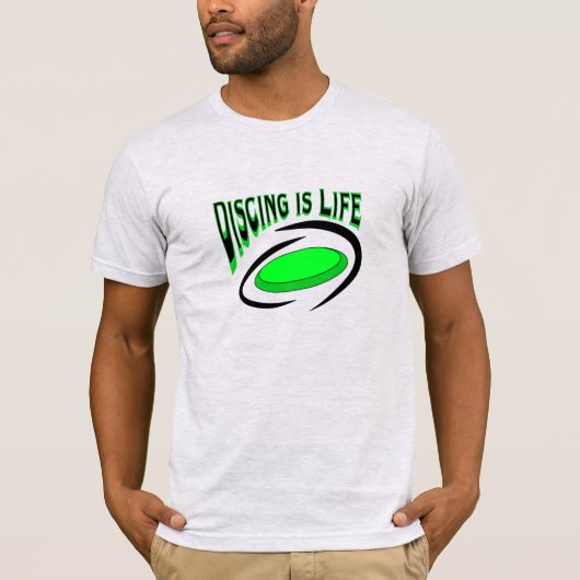 Discgolfen is Leven, Disc Golf  T-shirt (Voorkant)