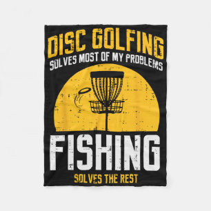 Discgolfen lost de meeste problemen op Vissen Pret Fleece Deken