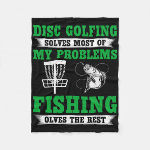 Discgolfen lost de meeste van mijn problemen op - fleece deken