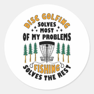 Discgolfen lost de meeste van mijn problemen op Vi Ronde Sticker