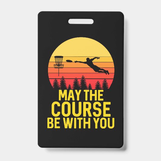 Discgolfen met jou badge (Voorzijde)