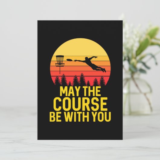 Discgolfen met jou kaart (Staand voorkant)