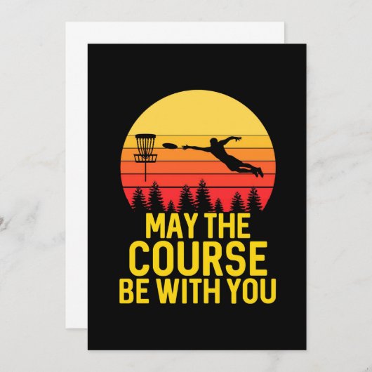 Discgolfen met jou kaart (Voorkant / Achterkant)