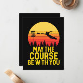 Discgolfen met jou notitiekaartje (Voorkant / Achterkant in situ)