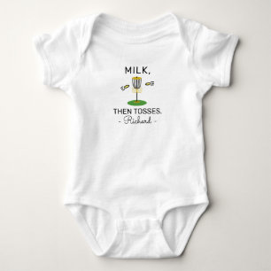 Discgolfer baby melk dan gooit - Discgolfsport Romper