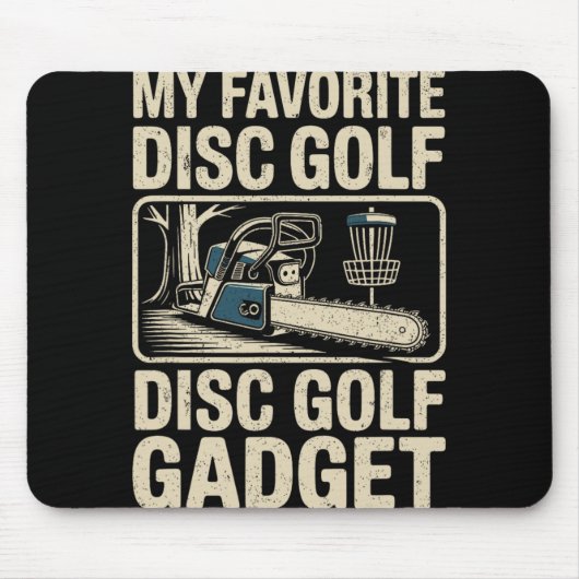 Discgolfgrap Mijn favoriete discgolf gadget _2 Muismat (Voorkant)
