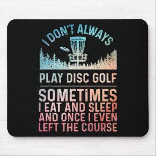Discgolfkunst voor mannen vrouwen Discgolfspeler D Muismat