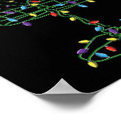 Discgolfmand Cool Discgolf Frisbee Golfer Kerstmis Poster (Hoek)