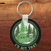 Discgolfmand Flying Disc Id Slaag Dat Grappig Sleutelhanger (Voorkant)