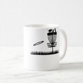 Discgolfmand met katten - Discgolfer Grappige Disc Koffiemok (Voorkant rechts)