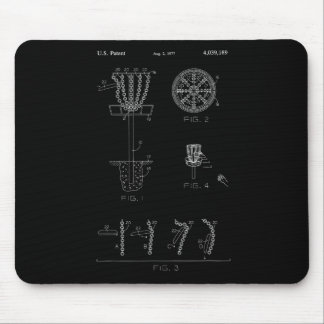 Discgolfmandje doel octrooi ontwerp - Frolf  Muismat