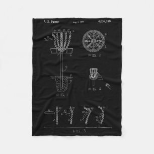 Discgolfmandje doel patent ontwerp - Frolf Fleece Deken