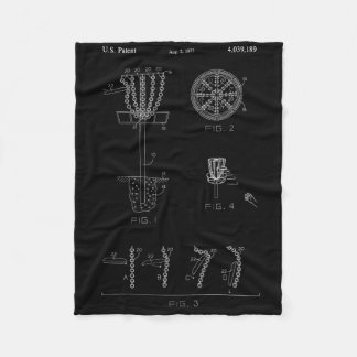 Discgolfmandje doel patent ontwerp - Frolf Fleece Deken