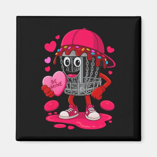 Discgolfuitrusting Speler Valentine Harten Kostuum Magneet (Voorkant)