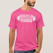 Discipel in de opleiding Barbell Christelijke Work T-shirt (Voorkant)