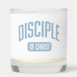 Discipel licht blauw geurende pot kaars