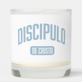 Discipel licht blauw geurende pot kaars