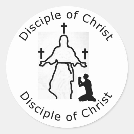 Disciple of Christus Round Sticker (Voorkant)