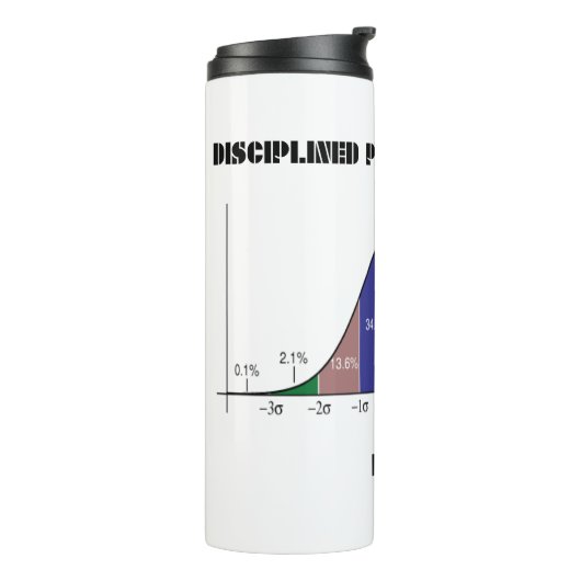 disciplinaire probabilistische geest in de slagkro thermosbeker (Gedraaid links)