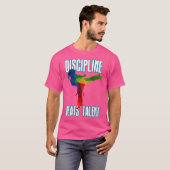 Discipline-Beats-Talent Taekwondo Karate T-shirt (Voorkant volledig)