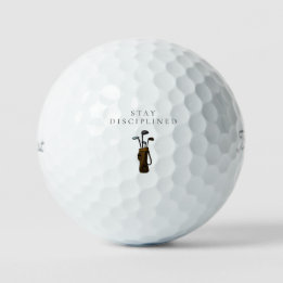 'Discipline Behouden' Mindset Motiverend Cadeau Golfballen