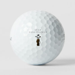 'Discipline Behouden' Mindset Motiverend Cadeau  Golfballen