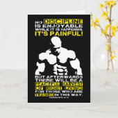 DISCIPLINE - Bodybuilding Workout Motivatie Kaart (Gele Bloem)