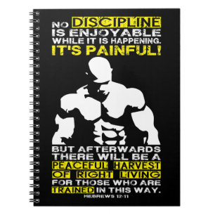 DISCIPLINE - Bodybuilding Workout Motivatie Notitieboek