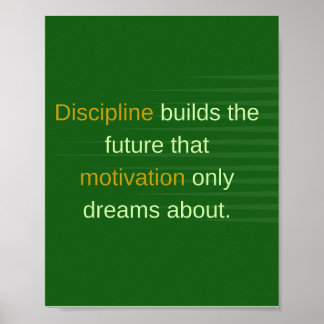Discipline Bouwt de Toekomst Poster